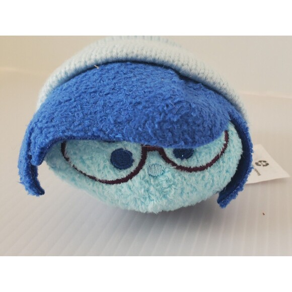 Disney Tsum Tsum Sadness Inside Out 3.5” Mini Plush Feelings Emotion Sad Gloomy - Picture 2 of 7
